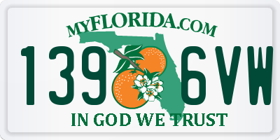 FL license plate 1396VW