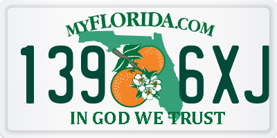 FL license plate 1396XJ