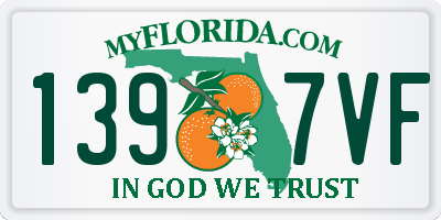 FL license plate 1397VF