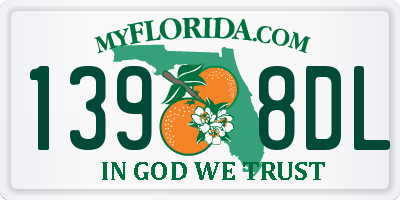 FL license plate 1398DL