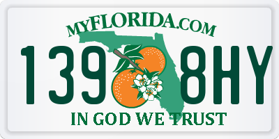 FL license plate 1398HY