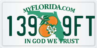 FL license plate 1399FT
