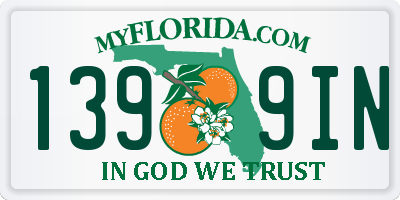 FL license plate 1399IN