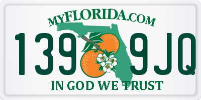 FL license plate 1399JQ