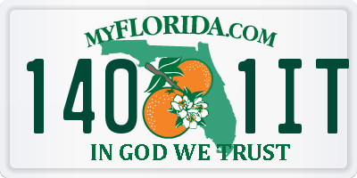 FL license plate 1401IT