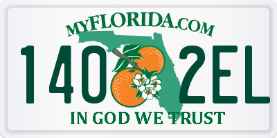 FL license plate 1402EL