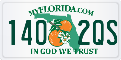 FL license plate 1402QS