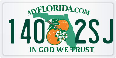 FL license plate 1402SJ