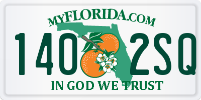 FL license plate 1402SQ