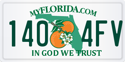 FL license plate 1404FV