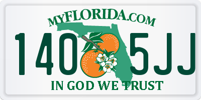 FL license plate 1405JJ