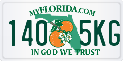 FL license plate 1405KG