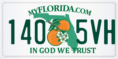 FL license plate 1405VH