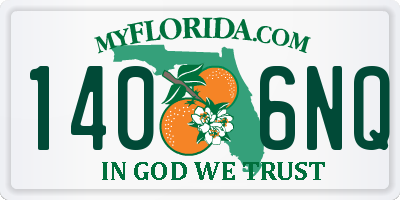 FL license plate 1406NQ