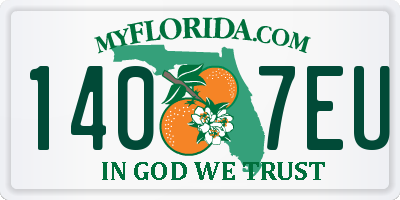 FL license plate 1407EU