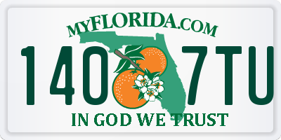 FL license plate 1407TU