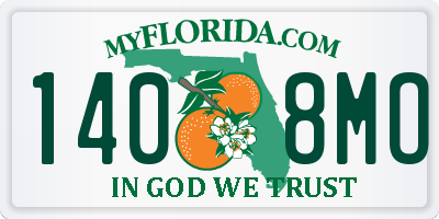 FL license plate 1408MO