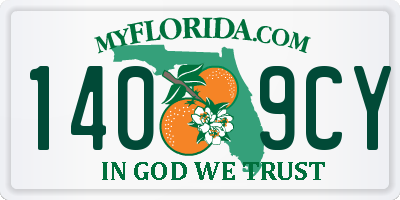 FL license plate 1409CY