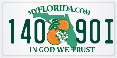FL license plate 1409OI