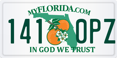 FL license plate 1410PZ