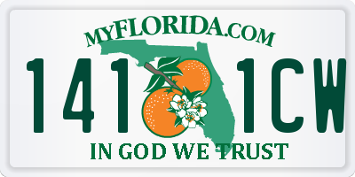 FL license plate 1411CW