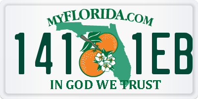 FL license plate 1411EB