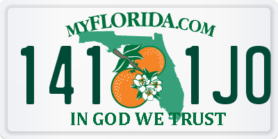 FL license plate 1411JO