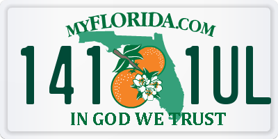 FL license plate 1411UL