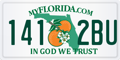 FL license plate 1412BU