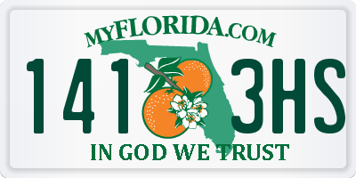 FL license plate 1413HS