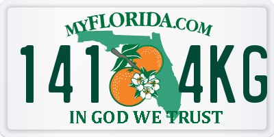 FL license plate 1414KG