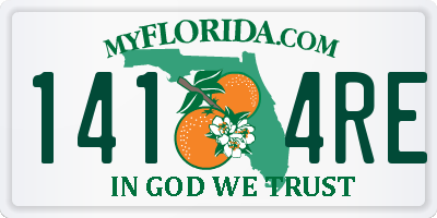 FL license plate 1414RE