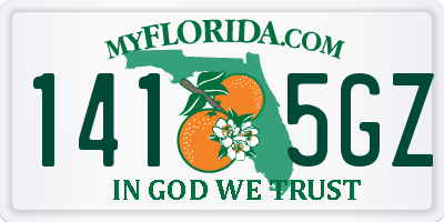 FL license plate 1415GZ