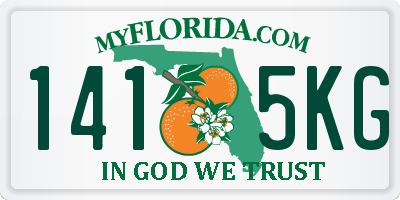 FL license plate 1415KG