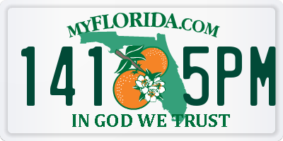 FL license plate 1415PM