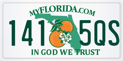 FL license plate 1415QS