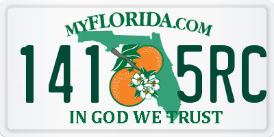 FL license plate 1415RC