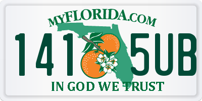 FL license plate 1415UB