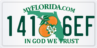 FL license plate 1416EF