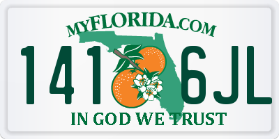 FL license plate 1416JL