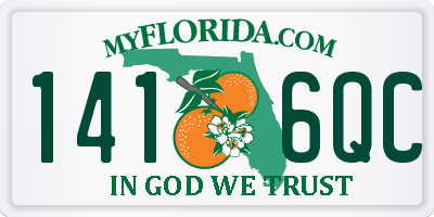FL license plate 1416QC