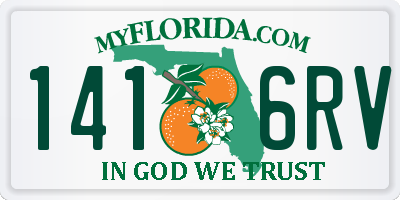 FL license plate 1416RV