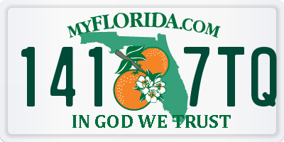 FL license plate 1417TQ