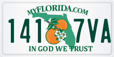 FL license plate 1417VA