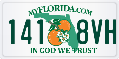 FL license plate 1418VH