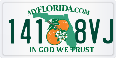 FL license plate 1418VJ