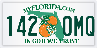 FL license plate 1420MQ