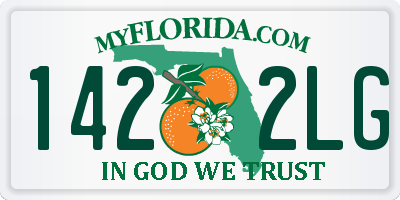 FL license plate 1422LG