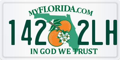 FL license plate 1422LH