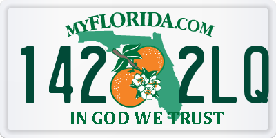 FL license plate 1422LQ